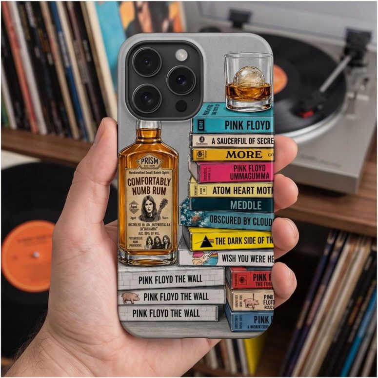 Pink Floyd Phone Case - Cassettee Collection Comfortably Numb Rum & Classic Albums Artwork