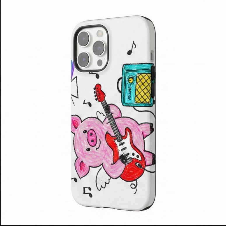 Pink Floyd Phone Case - Crayon Another Pig In he Band
