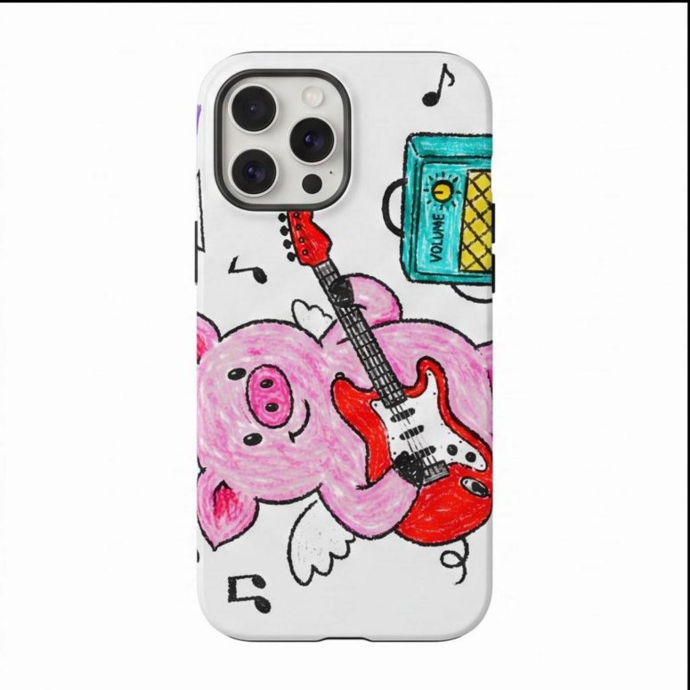 Pink Floyd Phone Case - Crayon Another Pig In he Band