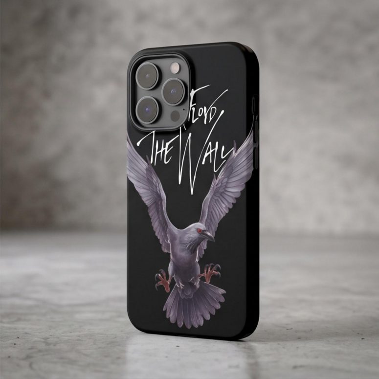 Pink Floyd Phone Case - Death Raven Bird The Wall Pink Floyd Phone Case - Death Raven Bird The Wall