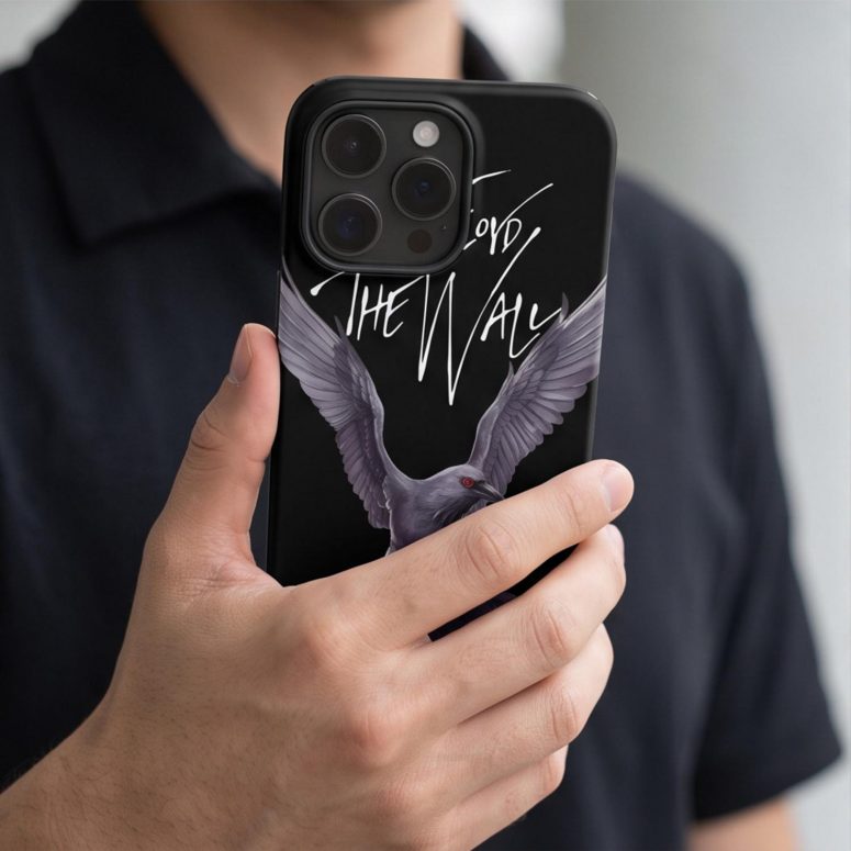 Pink Floyd Phone Case - Death Raven Bird The Wall Pink Floyd Phone Case - Death Raven Bird The Wall
