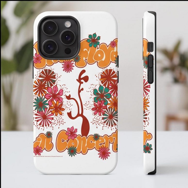 Pink Floyd Phone Case - Floral Lungs In Concert Pink Floyd Phone Case - Floral Lungs In Concert