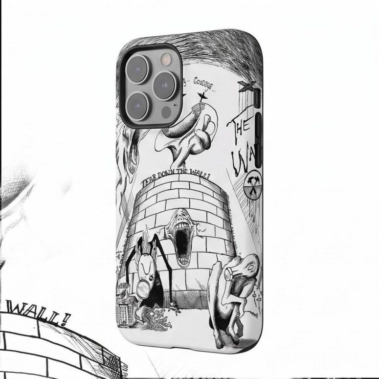 Pink Floyd Phone Case - Goodbye Blue Sky Tear Down The Wall