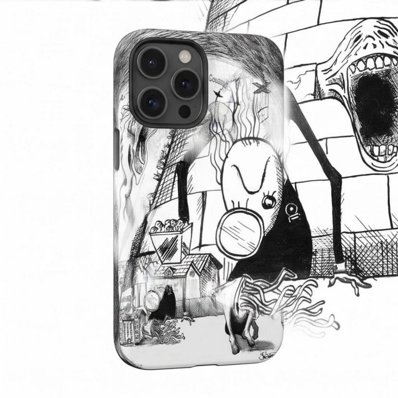 Pink Floyd Phone Case - Goodbye Blue Sky Tear Down The Wall