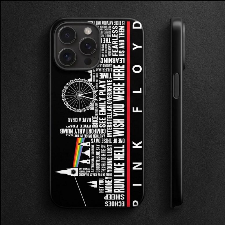 Pink Floyd Phone Case - London Typography Album Art