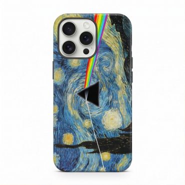 Pink Floyd Phone Case - Starry Night Dark Side Of The Moon Van Gogh Pink Floyd Phone Case - Starry Night Dark Side Of The Moon Van Gogh