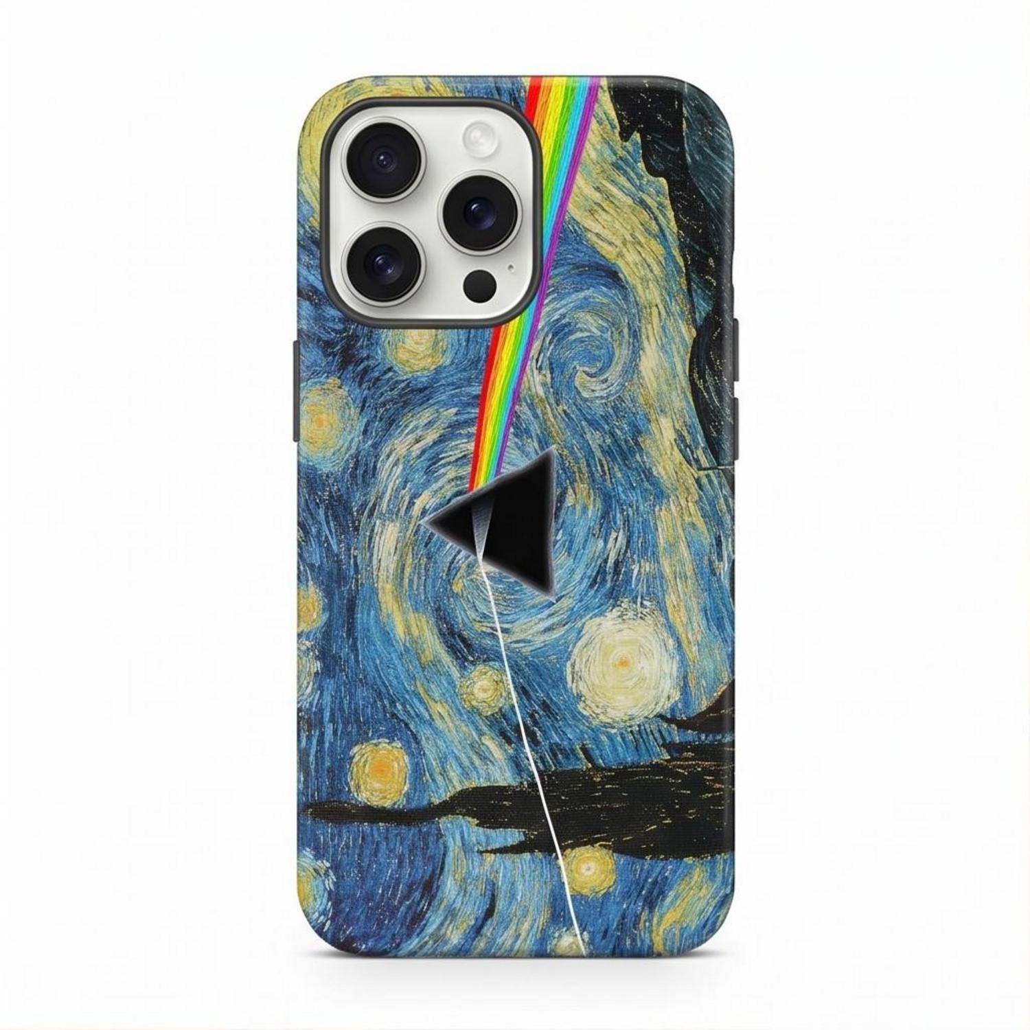 Pink Floyd Phone Case - Starry Night Dark Side Of The Moon Van Gogh Pink Floyd Phone Case - Starry Night Dark Side Of The Moon Van Gogh