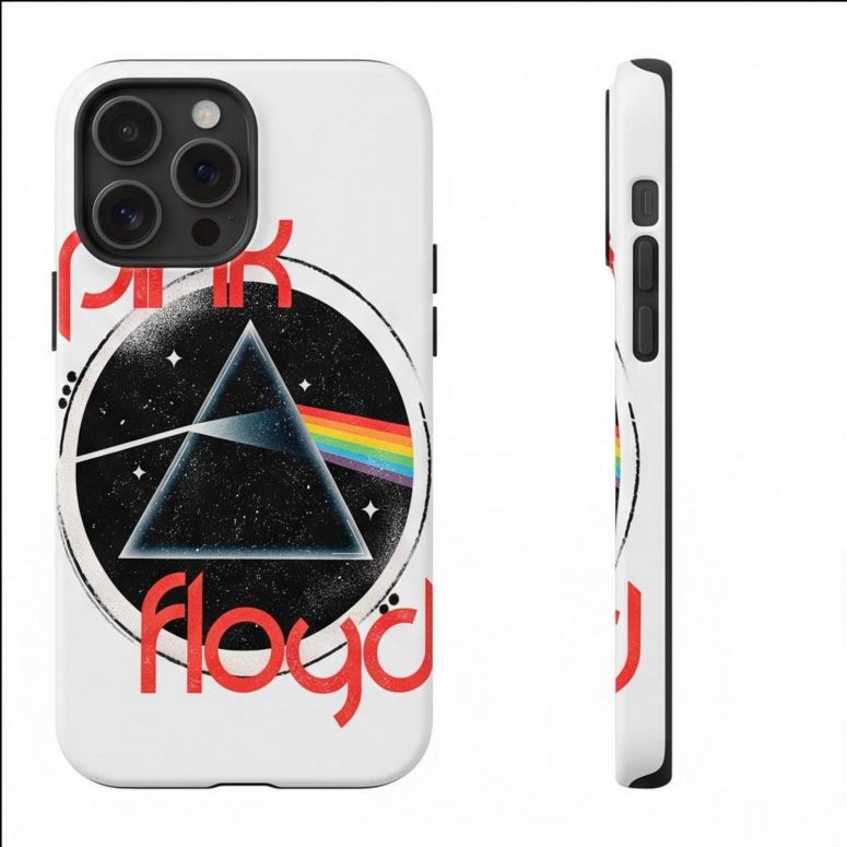 Pink Floyd Phone Case - Vintage Dark Side Of The Moon Circle Focus