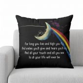 Pink Floyd Pillow Cover - Breathe Lyric DSOTM All Your Life Will Ever Be