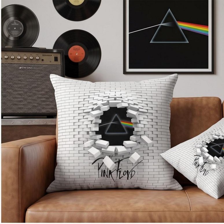 Pink Floyd Pillow Cover - Brick In The Wall 3D