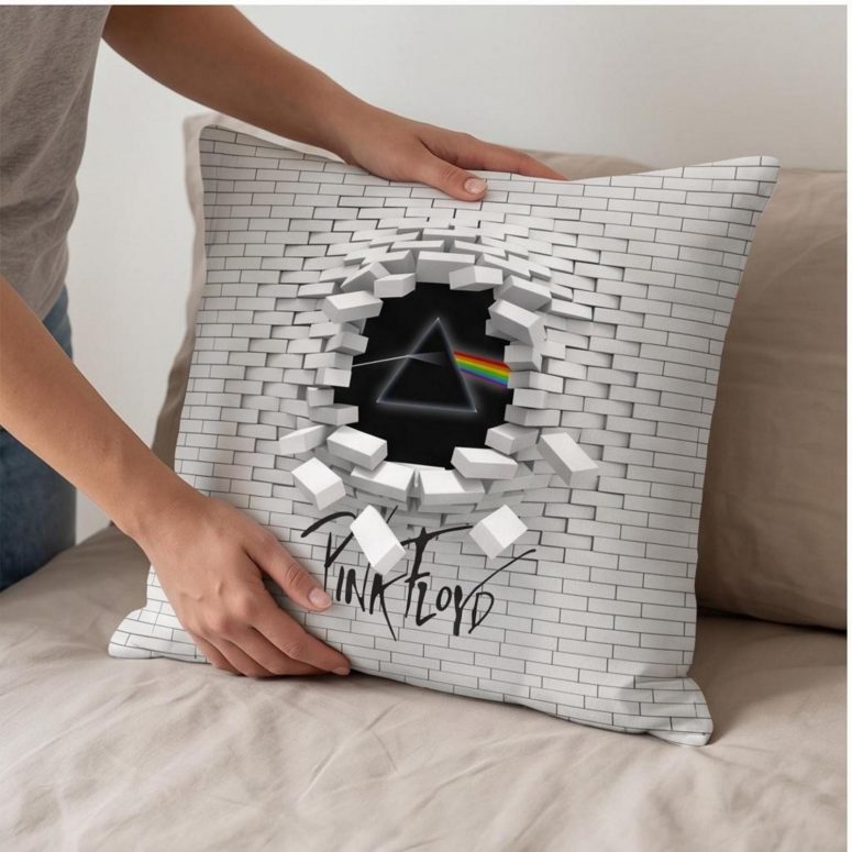 Pink Floyd Pillow Cover - Brick In The Wall 3D