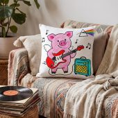 Pink Floyd Pillow Cover - Crayon Another Pig In he Band