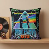 Pink Floyd Pillow Cover - Dark Side Of the Moon Wish You Were Here 1975