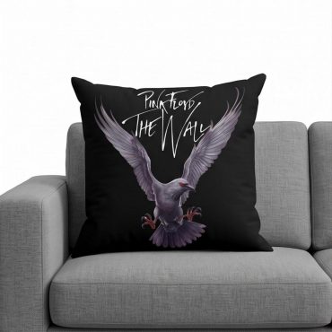 Pink Floyd Pillow Cover - Death Raven Bird The Wall