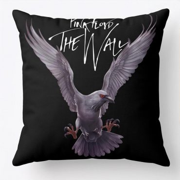 Pink Floyd Pillow Cover - Death Raven Bird The Wall
