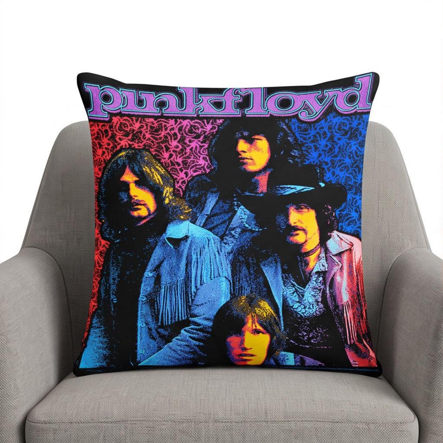 Pink Floyd Pillow Cover - Discontinued Flower Power Psychedelic Pink Floyd Pillow Cover - Discontinued Flower Power Psychedelic