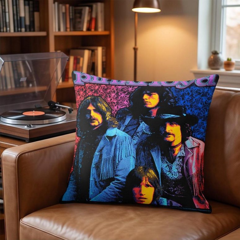 Pink Floyd Pillow Cover - Discontinued Flower Power Psychedelic Pink Floyd Pillow Cover - Discontinued Flower Power Psychedelic
