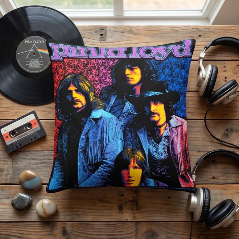 Pink Floyd Pillow Cover - Discontinued Flower Power Psychedelic Pink Floyd Pillow Cover - Discontinued Flower Power Psychedelic