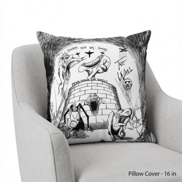 Pink Floyd Pillow Cover - Goodbye Blue Sky Tear Down The Wall