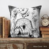 Pink Floyd Pillow Cover - Goodbye Blue Sky Tear Down The Wall