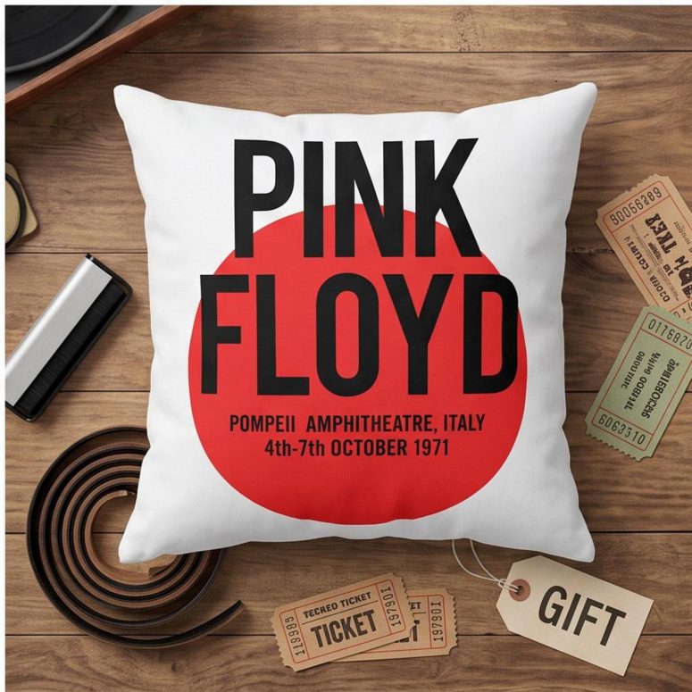 Pink Floyd Pillow Cover - Live at Pompeii October 1971 Italy