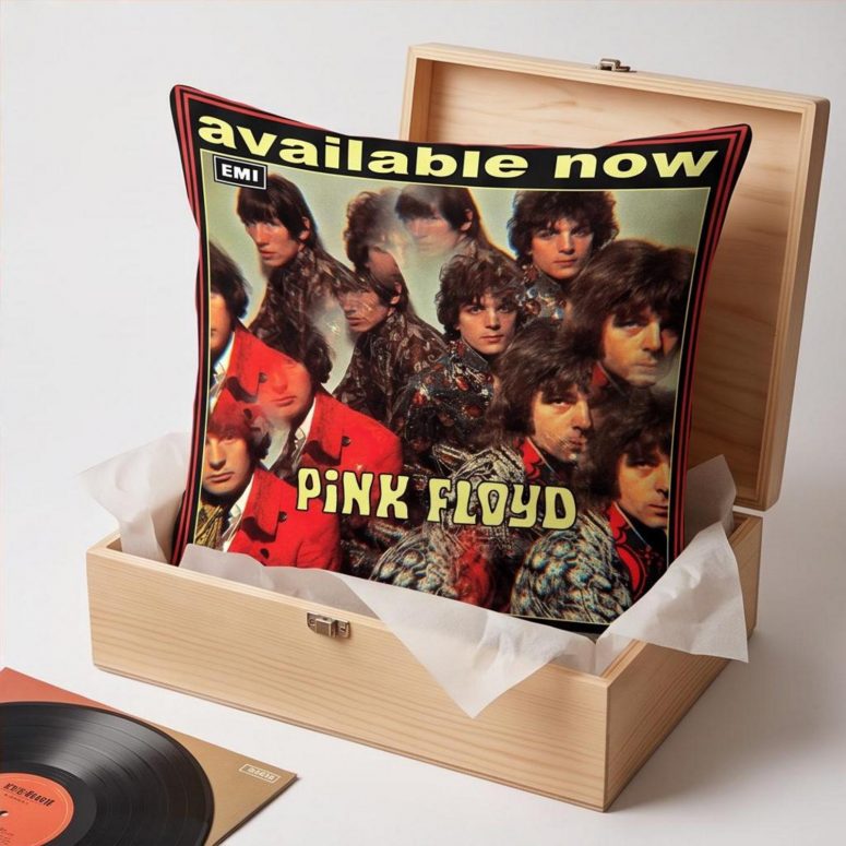 Pink Floyd Pillow Cover - Piper at the Gates of Dawn LP Members