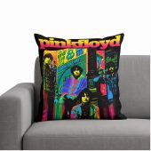 Pink Floyd Pillow Cover - Psychedelic Colors Members