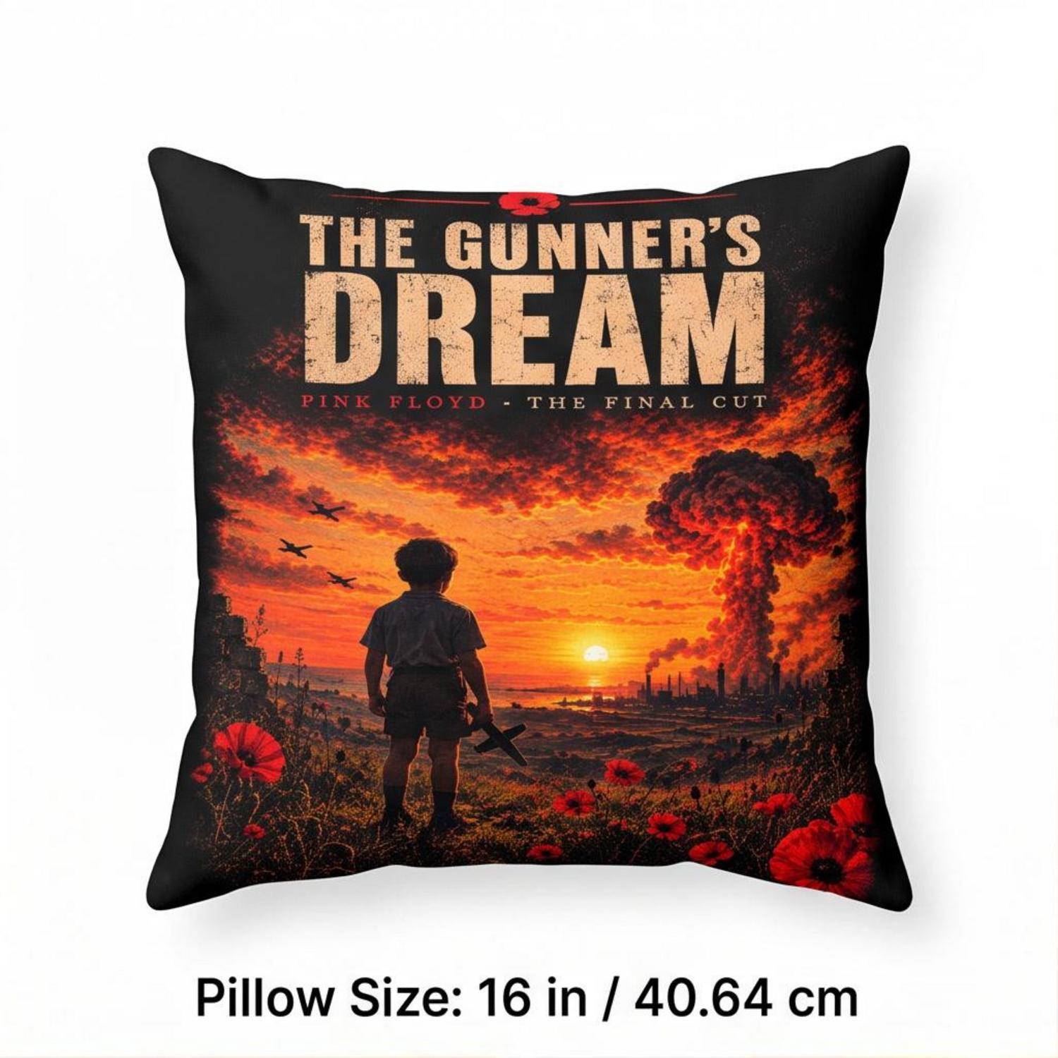 Pink Floyd Pillow Cover - The Gunner’s Dream The Final Cut Pink Floyd Pillow Cover - The Gunner’s Dream The Final Cut