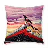 Pink Floyd Pillow Cover - The Wall Marching Hammers Drawing Art