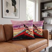Pink Floyd Pillow Cover - The Wall Marching Hammers Drawing Art