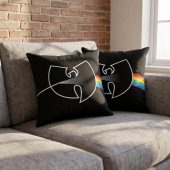 Pink Floyd Pillow Cover - The Wu Tang Clan Dark Side Of The Moon Pink Floyd Pillow Cover - The Wu Tang Clan Dark Side Of The Moon