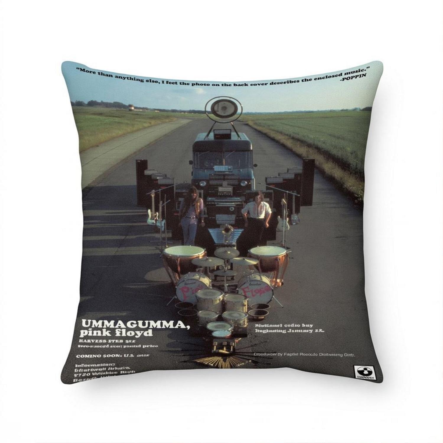 Pink Floyd Pillow Cover - Ummagumma Full Color Reproduction Of Vintage