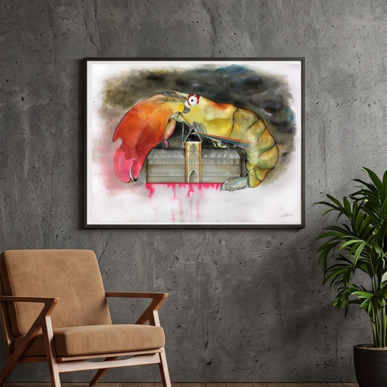 Pink Floyd Poster - Another Shrimp in the Wall
