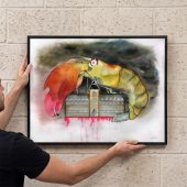 Pink Floyd Poster - Another Shrimp in the Wall