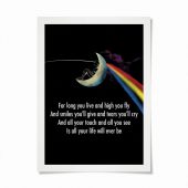 Pink Floyd Poster - Breathe Lyric DSOTM All Your Life Will Ever Be