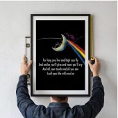 Pink Floyd Poster - Breathe Lyric DSOTM All Your Life Will Ever Be