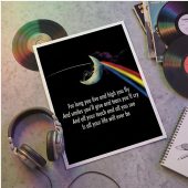 Pink Floyd Poster - Breathe Lyric DSOTM All Your Life Will Ever Be