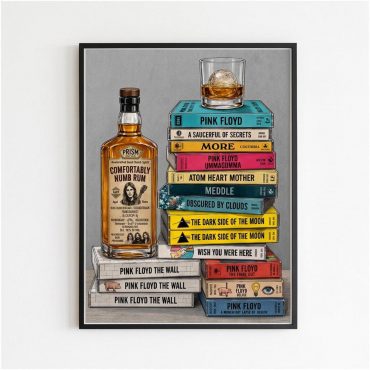 Pink Floyd Poster - Cassettee Collection Comfortably Numb Rum & Classic Albums Artwork