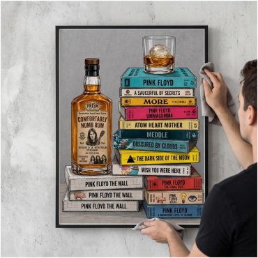 Pink Floyd Poster - Cassettee Collection Comfortably Numb Rum & Classic Albums Artwork