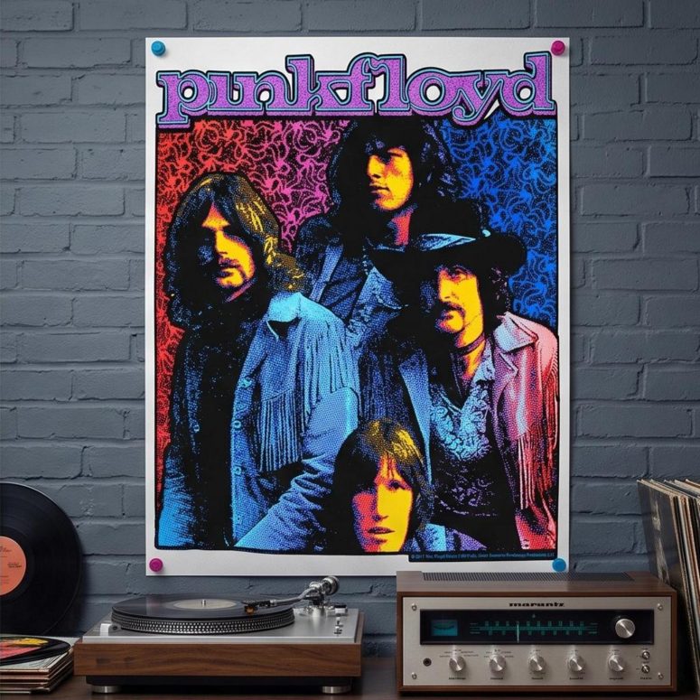 Pink Floyd Poster - Discontinued Flower Power Psychedelic Pink Floyd Poster - Discontinued Flower Power Psychedelic