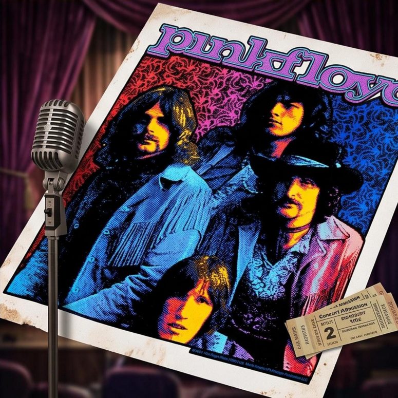 Pink Floyd Poster - Discontinued Flower Power Psychedelic Pink Floyd Poster - Discontinued Flower Power Psychedelic