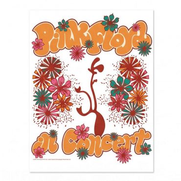 Pink Floyd Poster - Floral Lungs In Concert Pink Floyd Poster - Floral Lungs In Concert