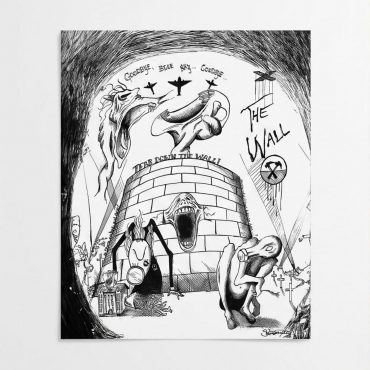Pink Floyd Poster - Goodbye Blue Sky Tear Down The Wall
