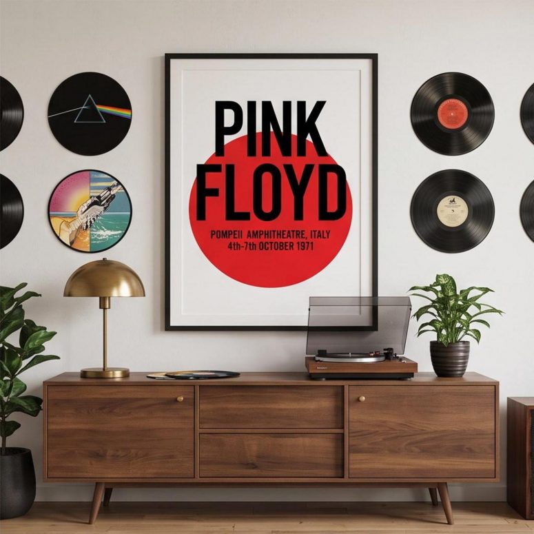 Pink Floyd Poster - Live at Pompeii October 1971 Italy