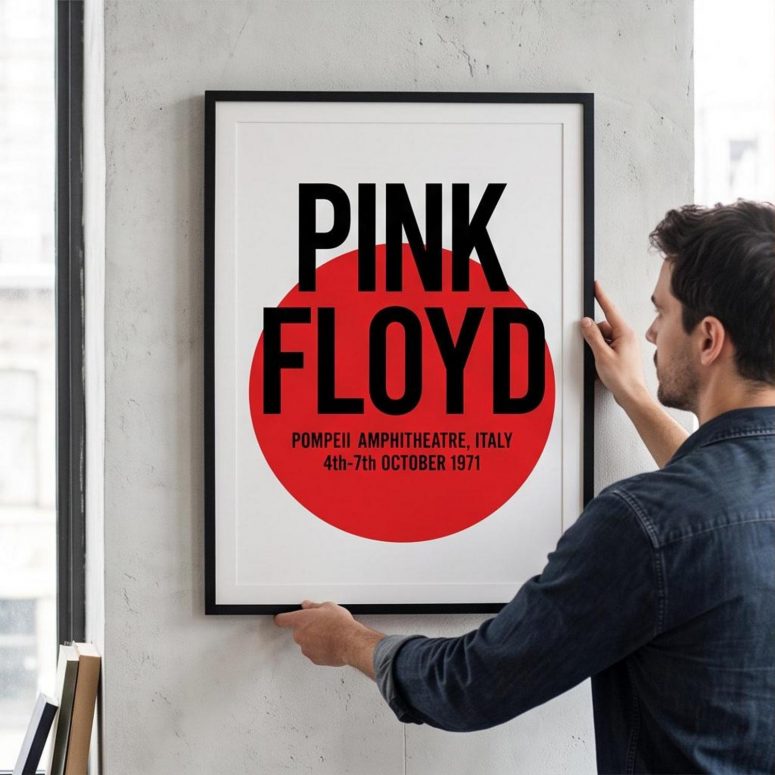 Pink Floyd Poster - Live at Pompeii October 1971 Italy