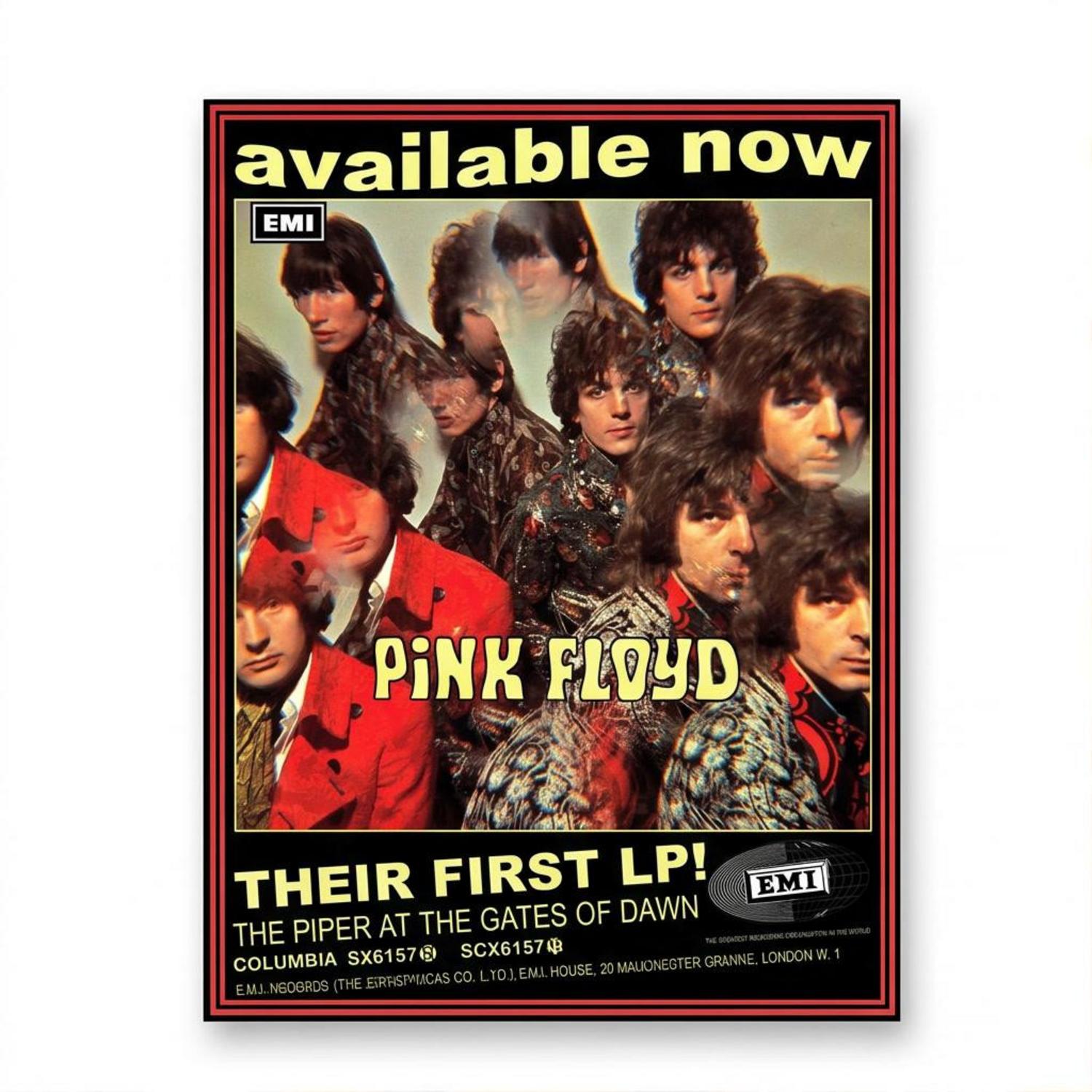 Pink Floyd Poster - Piper at the Gates of Dawn LP Members Pink Floyd Poster - Piper at the Gates of Dawn LP Members