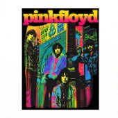 Pink Floyd Poster - Psychedelic Colors Members