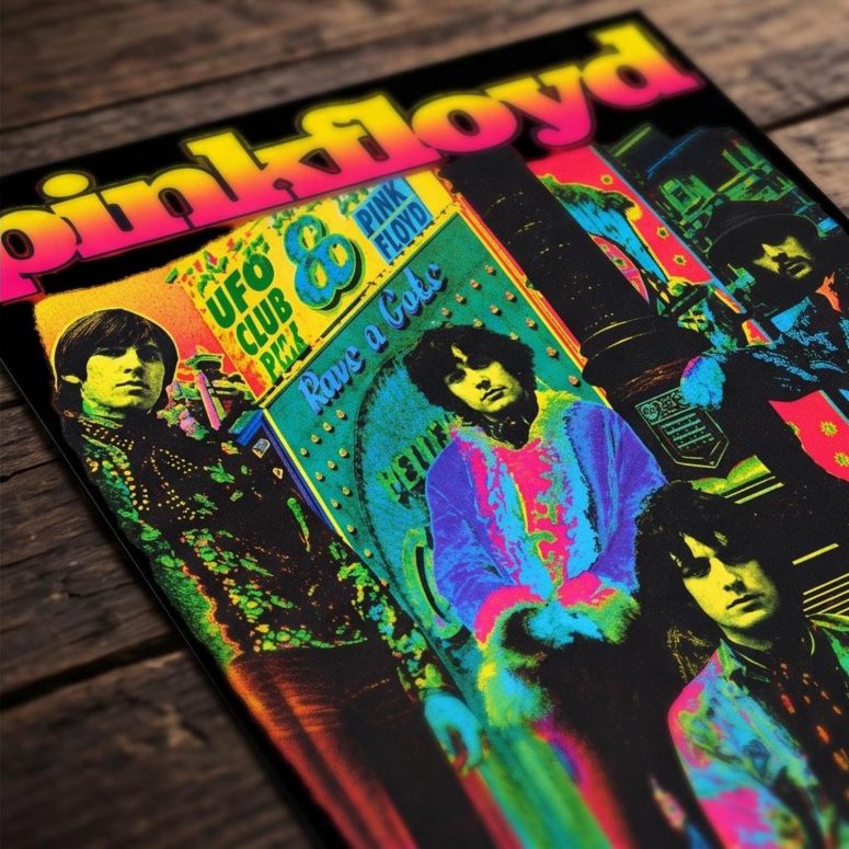 Pink Floyd Poster - Psychedelic Colors Members