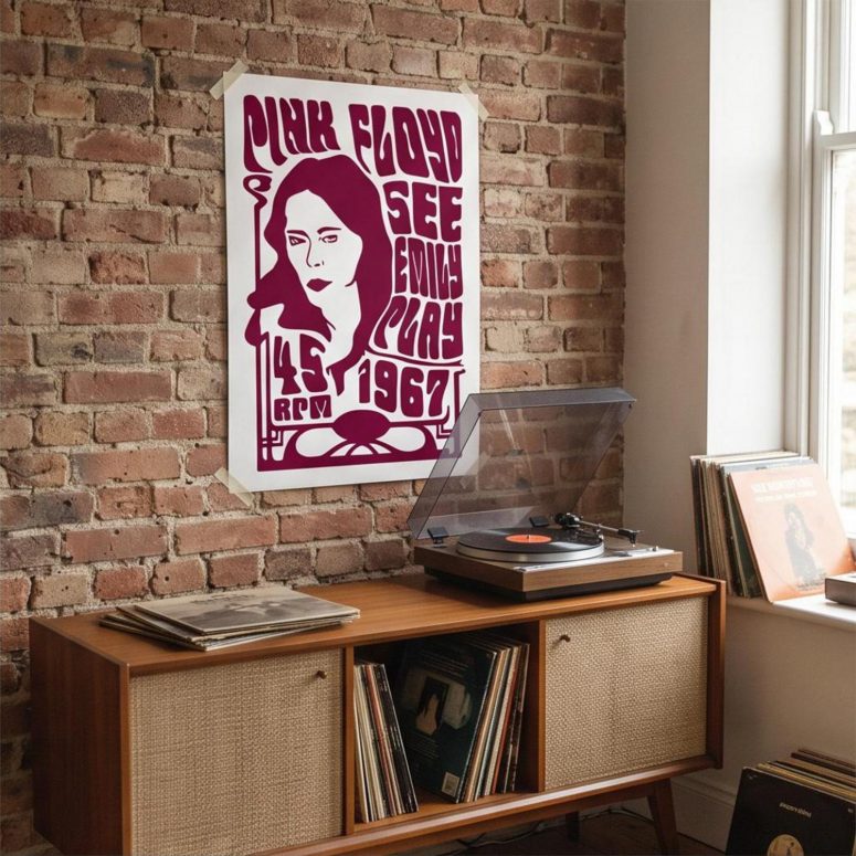 Pink Floyd Poster - See Emily Play 1967 Pink Floyd Poster - See Emily Play 1967