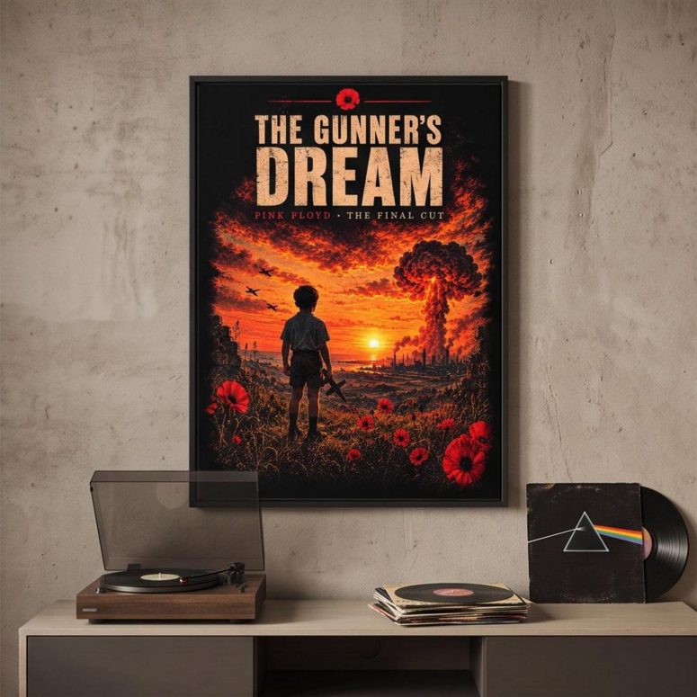 Pink Floyd Poster - The Gunner’s Dream The Final Cut Pink Floyd Poster - The Gunner’s Dream The Final Cut